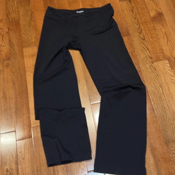 Tuff athletics black slightly flare low rise bootcut yoga pants Sz L - Picture 13 of 14